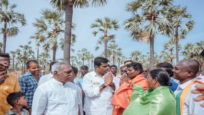 Annamalai meets palmyra farmers 