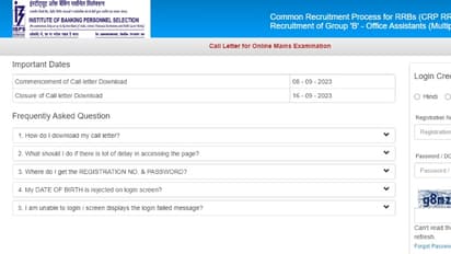 IBPS RRB Clerk Main Admit Card 2023 out