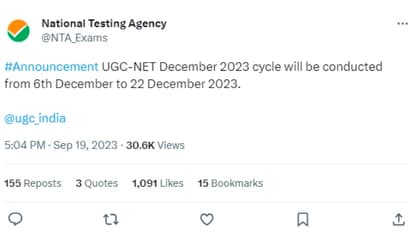 UGC NET December 2023 Cycle Exam