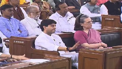 Jyotiraditya Scindia with Sonia Gandhi