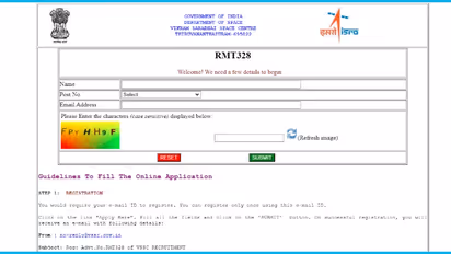 ISRO VSSC Recruitment 2023 Direct Link