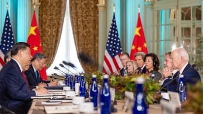 Xi Jinping with Joe Biden