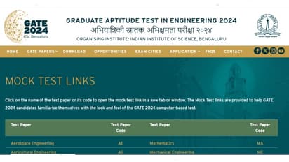 gate 2024 mock test links available