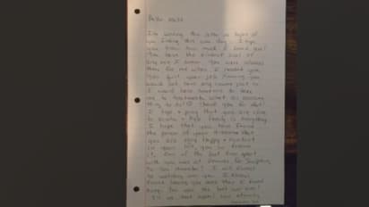 matt gald share mothers last letter