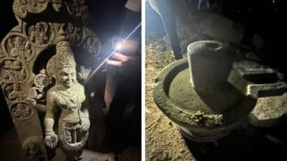 Ancient Lord Vishnu idol