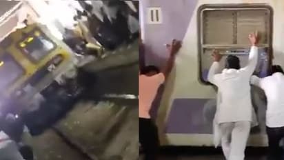 A Man Stuck in Local train At washi