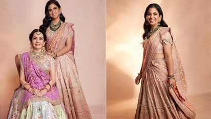 isha ambani look