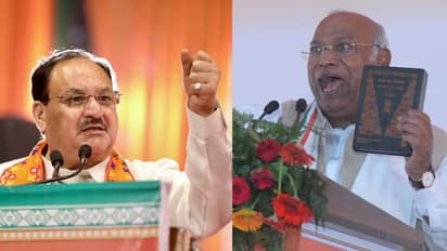 Mallikarjun Kharge and JP Nadda