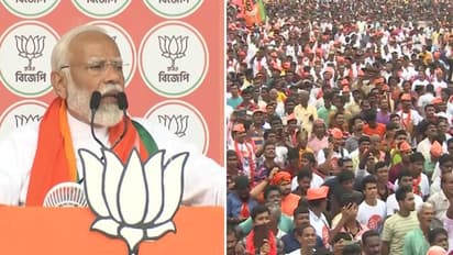 Narendra Modi rally in Mathurapur