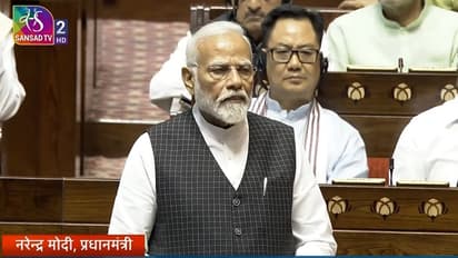 Narendra Modi in Rajya Sabha