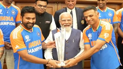 PM Narendra Modi With Rohit sharma
