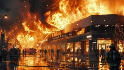 FIRE IN MALL