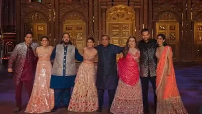 anant ambani radhika merchant sangeet ceremony first performance by ambani family