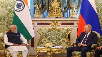 Narendra Modi talk with Vladimir Putin