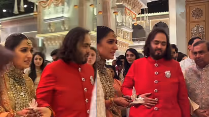 radhika merchant vidai photos viral