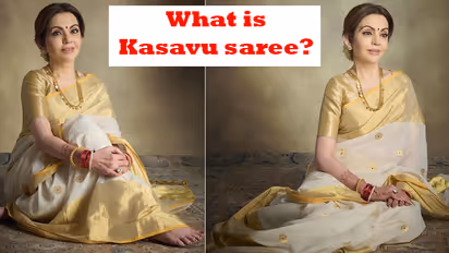 Nita Ambani Stuns In Kasavu Saree