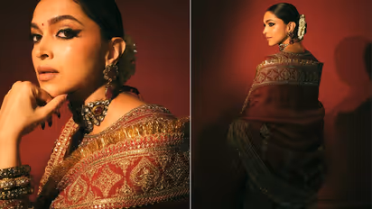 Deepika Padukone Red Salwar Suit