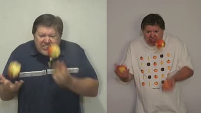 Professional juggler Brian Pankey