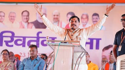 Mohan-Yadav-in-Jharkhand-addressed-the-Parivartan-Sabha-in-Gandey-and-Barkatha-assembly