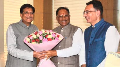 Vishnu-Deo-Sai-meeting-with-central-minister-Piyush-Goyal