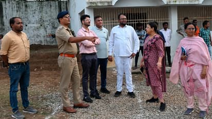 Collector-SP-visited-Telasi-Puri-Dham-and-took-stock-of-the-preparations-for-Gurudarshan-Fair