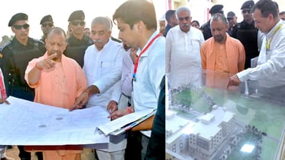 Yogi-Adityanath-in-Balrampur-inspects-Maa-Pateshwari-University-construction-work