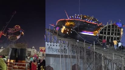 Kota Dussehra Fair: Major accident due to falling of effigy of Ravana