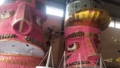 Jaipur 105 feet tall Ravana Dahan on Dussehra