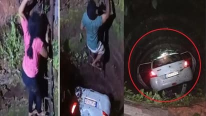 Kerala couple miraculously saved after car fell into well