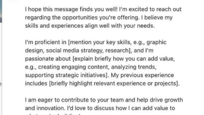 Job Application Goes Viral