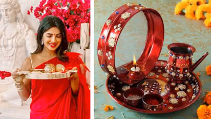 decorate the thali for Karwa Chauth 2024