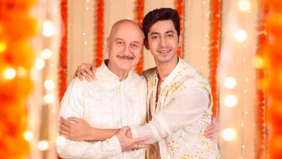 Anupam-Kher-celebrate-diwali-2024-with-his-film-vijay-69-co-star-Mihir-Ahuja