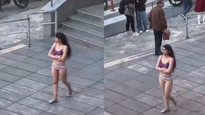 Woman Strips At Iran University