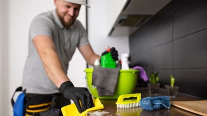 How to remove sticky grease from kitchen cabinets