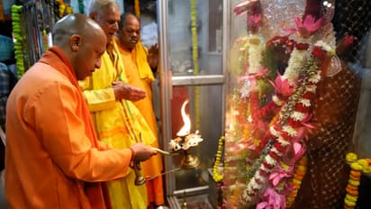 Yogi-Adityanath-in-Prayagraj-visited-Nagvasuki-Temple-did-Bhishma-aarti