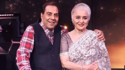 Dharmendra and Asha Parekh