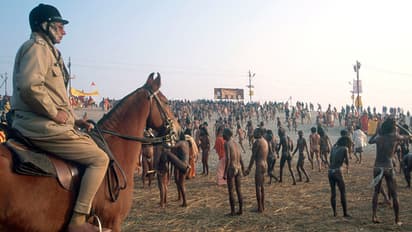 Yogi-Adityanath-government-specially-trained-mounted-police-for-crowd-control-in-Prayagraj-MahaKumbh-2025