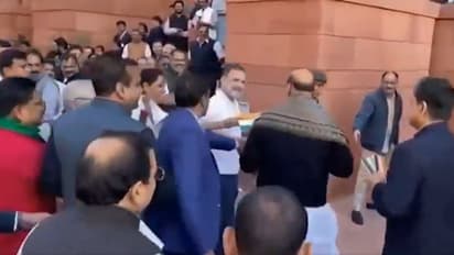 Rahul Gandhi with Rajnath Singh