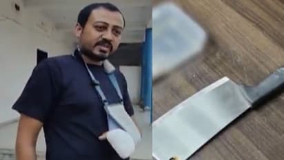 Gujarat man chopping his fingers