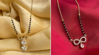 fashionable designs of mangalsutra for office look