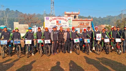 NCC-Directorate-Uttarakhand-cycle-rally-to-promote-fitness-environment-awareness-patriotism-on-Republic-Day-2025