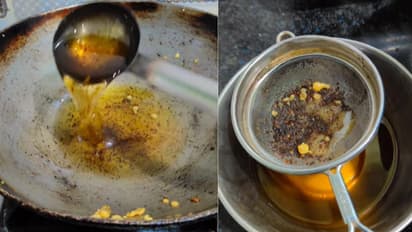 How-to-clean-burnt-oil-with-cotton