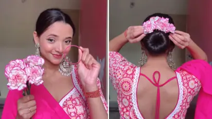 DIY-gajra-with-broken-bangle