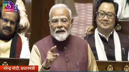 Narendra Modi in Rajya Sabha