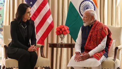 Narendra Modi With Tulsi Gabbard