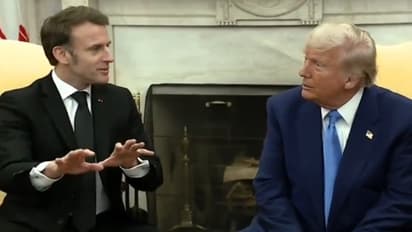 Macron fact checks Trump