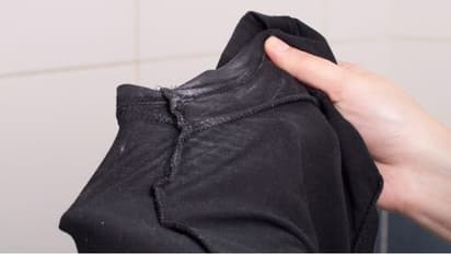How to get rid of white detergent marks on clothes