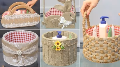 DIY craft ideas for old baskets