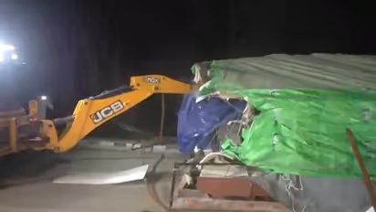 Punjab Police demolished the tents