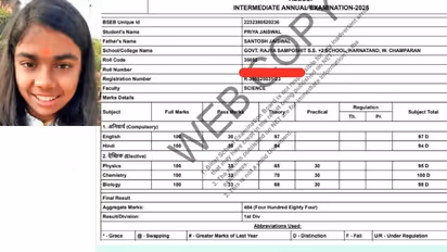 Bihar Board 12th result 2025 state topper priya jaiswal marksheet